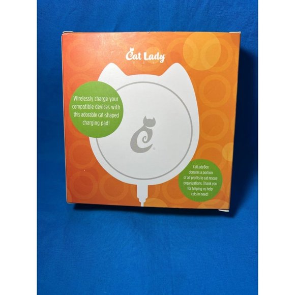 Wireless Phone Charger Pad Cat Head Shapped Base Kitty - Picture 2 of 2